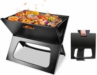 GRILL OGRODOWY WĘGLOWY TURYSTYCZNY PRZENOŚNY SKŁADANY KOŁYSKA WALIZKA