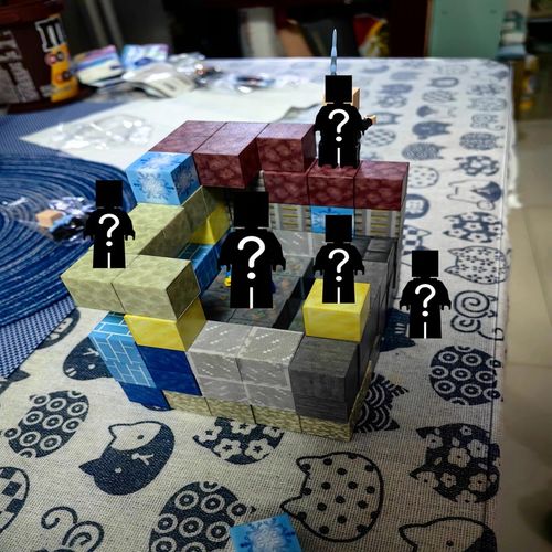 KLOCKI MAGNETYCZNE KLOCKI SZEŚCIANY 100 KLOCKÓW + 5 LUDZIK KLOCKI PIKSELE na Arena.pl