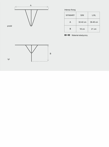 Eleganckie Seksowne Stringi Erotyczne Intensa S/M zdjęcie 5