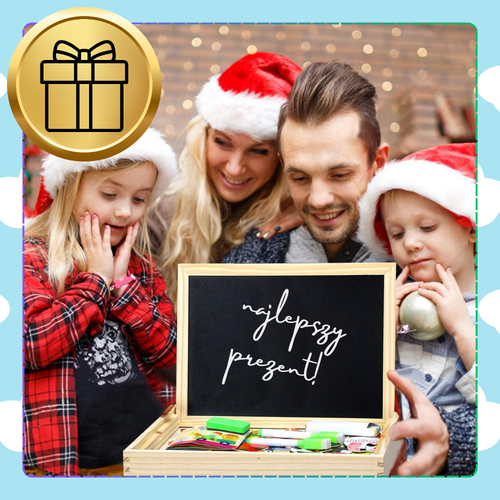 tablica magnetyczna suchościeralna kredowa farma dla dzieci pudełko j na Arena.pl