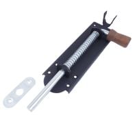 ZASUWA SPRĘŻYNOWA 200mm SZEROKA (czarna) RYGIEL RYGIELEK DO BRAMY DRZWI