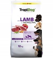 TROPIDOG Adult Lamb Rice 12kg Medium Large Breeds