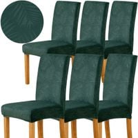 ZESTAW 6SZT POKROWIEC NA KRZESŁO WELUR UNIWERSALNY