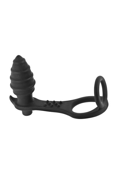 PROSTATE STIMULATOR COCKRING PLUG AP071 BLACK zdjęcie 3