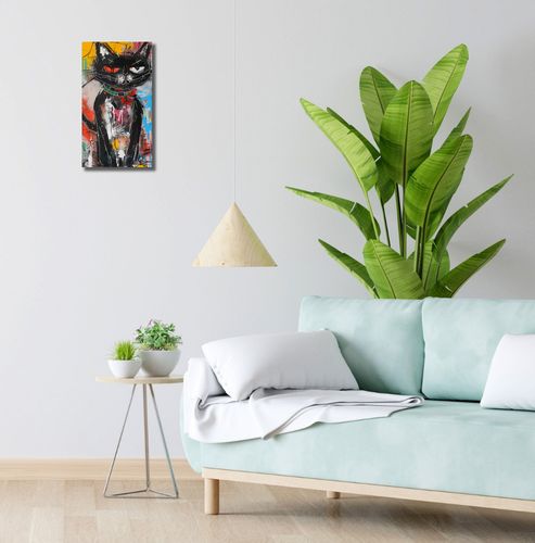 Obraz 20x40cm Gburowaty Kiciak na Arena.pl