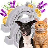 OBROŻA NA KLESZCZE I PCHŁY DLA PSA KOTA UNIWERSALNA MAŁEGO PSA YORKA 38CM