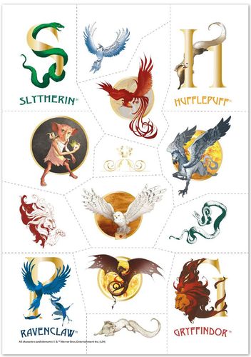 Zestaw Tymczasowych Tatuaży Dla Dzieci Z Motywem Harry Potter 200506 na Arena.pl