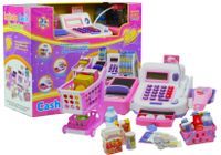 ND24_21 Duża Kasa Sklepowa z Kalkulatorem +Wozek