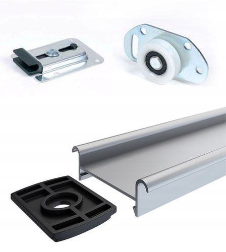 Szafa przesuwna 180cm 2 wnętrza ANTRACYT + ARTISAN na Arena.pl