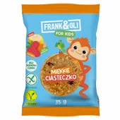 Miękkie Ciasteczko For Kids z Bananem i Truskawką Frank&amp;oli, 35g