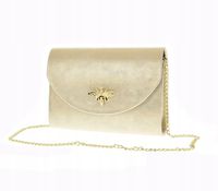 Laura Biaggi - torebka wizytowa na łańcuszku pszczoła stare złoto P237