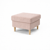 Podnóżek pufa Carl styl skandynawski do fotela 50x50x40 różowy Z16