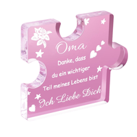 Grawerowana akrylowa układanka dla Babci unikalny prezent