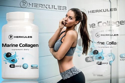 HERKULES Marine Collagen 120caps KOLAGEN RYBI KWAS HIALURONOWY WITAMINA C na Arena.pl