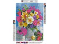 ZESTAW HAFT DIAMENTOW MOZAIKA DIAMENTOWA  KOLOROWY BUKIET