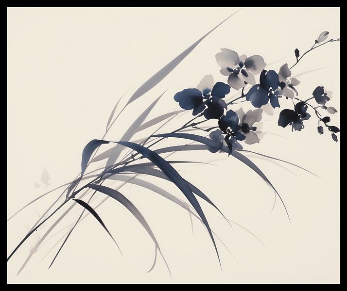 Plakat 60x50cm Orchidea w Sepii zdjęcie 2