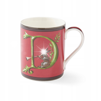 Spode Kubek Kit Kemp Alphabet 340ml literka D na prezent czerwony