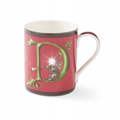 Spode Kubek Kit Kemp Alphabet 340ml literka D na prezent czerwony