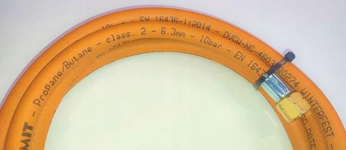 Wąż do gazu propan-butan Fagumit 10m 10bar Ø6,3mm ze złączkami 3/8" - 3/8" na Arena.pl