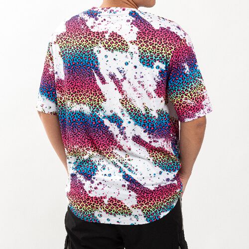 Koszulka Cotton-Like Bleached Leopard Wild Purple do sublimacji S na Arena.pl