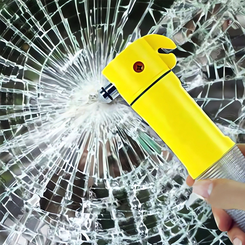 LATARKA ŻYCIA MŁOTEK BEZPIECZEŃSTWA 4W1 LED MAGNES NOŻYK DO PASÓW SURVIWAL na Arena.pl