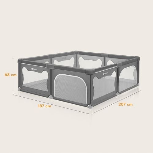 Kojec dla dziecka łóżeczko DUŻY PLAC ZABAW 207x187 cm Lionelo Willow na Arena.pl