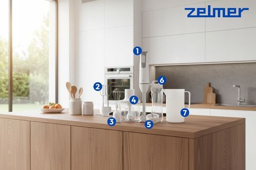 BLENDER RĘCZNY ZELMER KUCHENNY WIELOFUNKCYJNY MIKSER BIDON ROBOT TURBO na Arena.pl