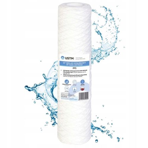 10x FILTR WODY WKŁAD SZNURKOWY WSTĘPNY 10" USTM FILTRACJA 20 MIKRON PP20M na Arena.pl