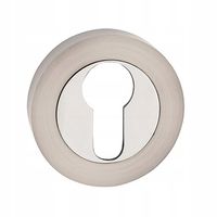 SZYLD DOLNY OKRĄGŁY CHROM SATYNA NA WKŁADKĘ