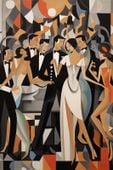Plakat 40x60cm Bal w Art Deco