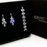 Komplet ślubny ASTRID silver KOKONET 8-0256 + 8-0331