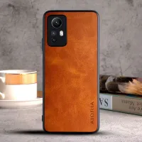 Etui AIORIA Vintage LEATHER do Xiaomi Redmi Note 12S 4G Global pomarańczowy