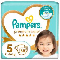 Pampers Premium Care pieluszki rozmiar 5, 58 szt, 11kg-16kg