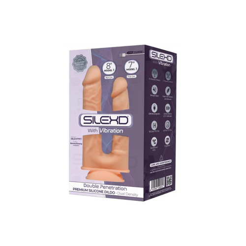 podwójny wibrator double penetration 18-20 cm vibration + lrs flesh silexd na Arena.pl