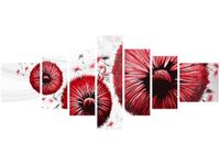 160CM 70CM OBRAZ 7 ELEM CZERWONE DMUCHAWCE ŚCIENNY