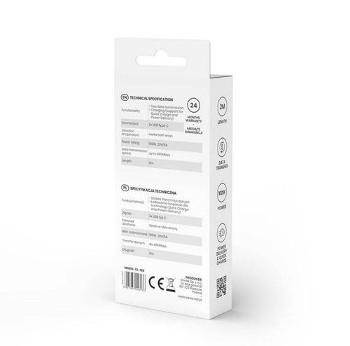Kabel Savio CL-160 Quick Charge PD USB C 100W na Arena.pl
