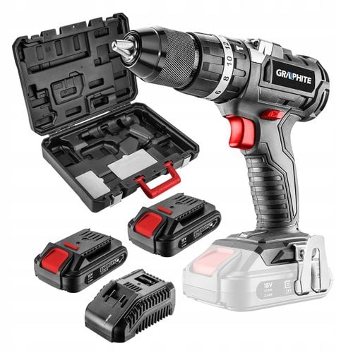Wiertarko-wkrętarka udar aku GRAPHITE 58G020-SET2 na Arena.pl
