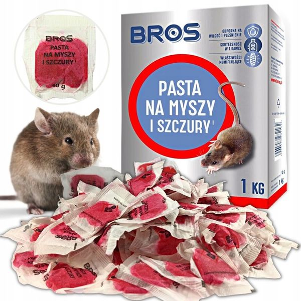SILNA Pasta TRUTKA na myszy i szczury 1KG BROS zdjęcie 2
