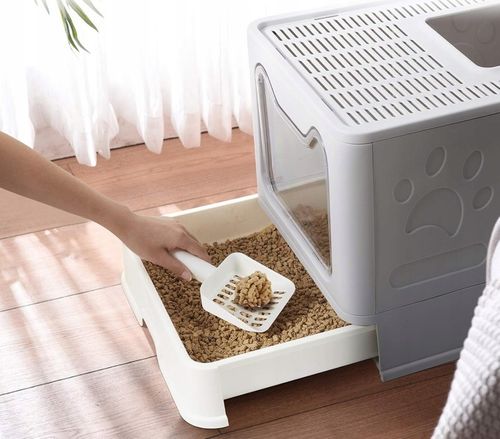 Duża Kuweta dla KOTA Zamknięta Kryta Zamykana z Szufladą z Łopatką XXL na Arena.pl