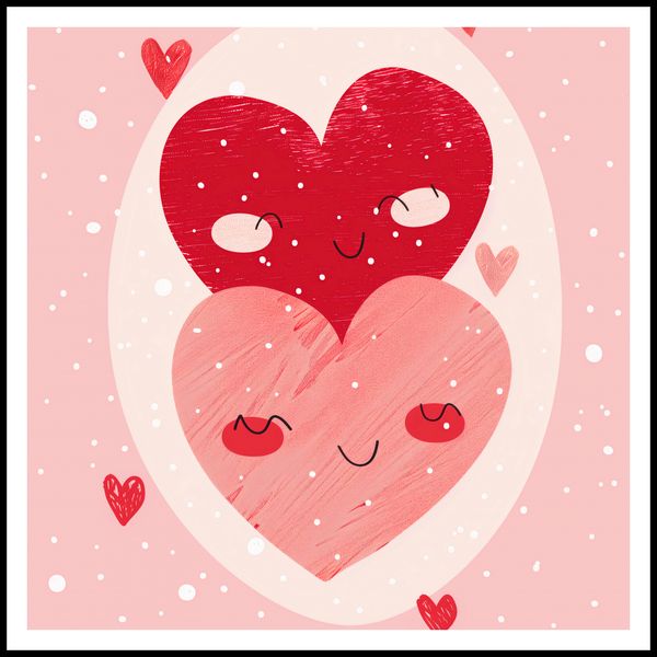 Plakat 90x90cm Ciepło Serca zdjęcie 3