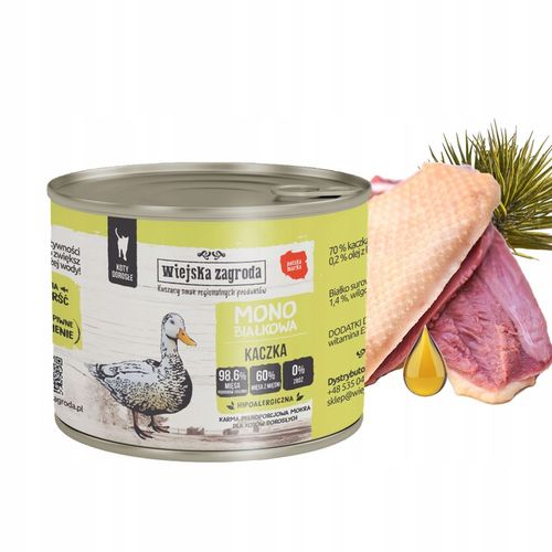 WIEJSKA ZAGRODA MONO Karma mokra dla kota MIX Smaków 6 x 200g Monobiałkowa na Arena.pl