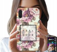 ETUI DO HUAWEI P20 - KWIATISTY WZÓR, MODNE DAMSKIE + SZKŁO