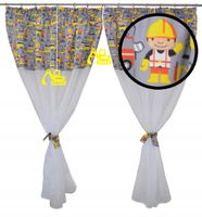 FIRANKA DZIECIĘCA Bob budowa koparka 300x160 zawie