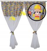 FIRANKA DZIECIĘCA Bob budowa koparka 300x160 zawie