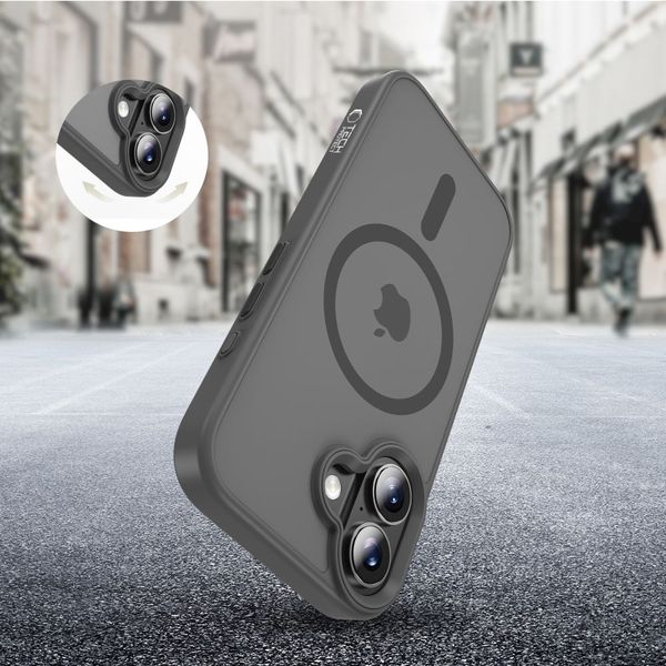 tech-protect magmat magsafe iphone 17 matte crayon grey zdjęcie 6