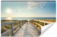 Fototapeta Do Sypialni WYBRZEŻE Morze Północne Krajobraz 3D 400cm x 280cm