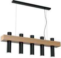 LAMPA WISZĄCA WEST BLACK 5XGU10