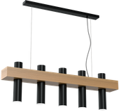 LAMPA WISZĄCA WEST BLACK 5XGU10