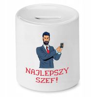 Skarbonka Dla Szefa Szefowa Najlepszy Szef Z Nadrukiem Ze Zdjęciem