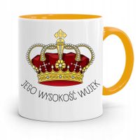 Kubek Żółty Prezent Dla Wujka Jego Wysokość Wujek Z Nadrukiem Ze Zdjęciem